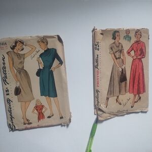 Two Vintage Simplicity Patterns